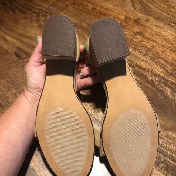 Womens Strappy Chunky Block Low Heeled Sandals Open Toe Ankle Strap size 12 NWOT - Picture 7 of 9